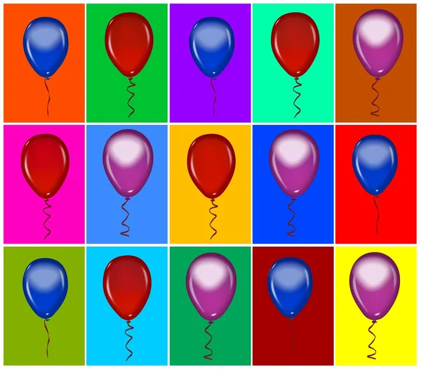 Ballonger collage — Stockfoto
