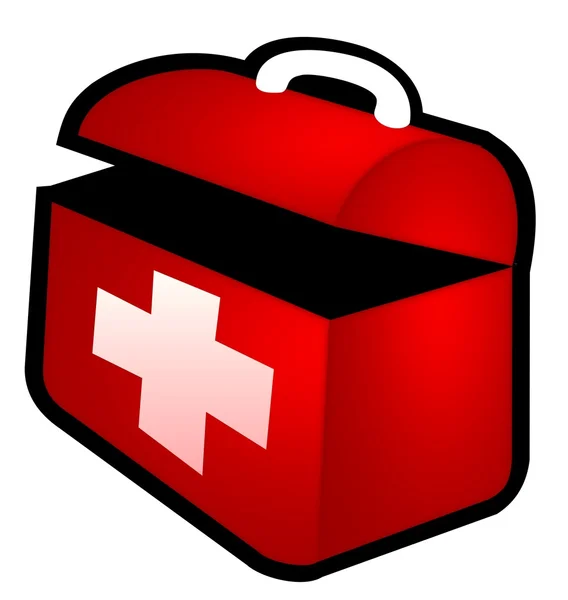 Isolated first aid box — Stock Photo, Image