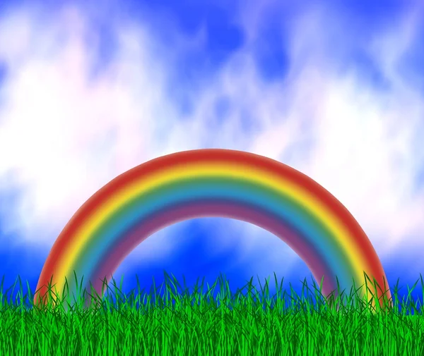 Arco-íris colorido — Fotografia de Stock