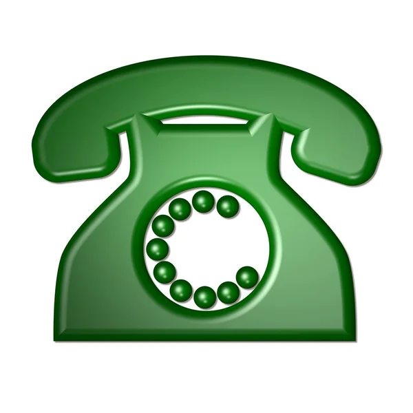 Oldschool telephone symbol — Stock Photo, Image
