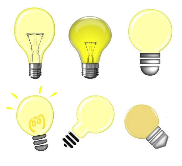 Illustrazione delle lampadine — Foto Stock