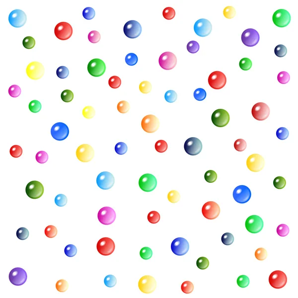 Colorful bubbles on white background — Stock Photo, Image