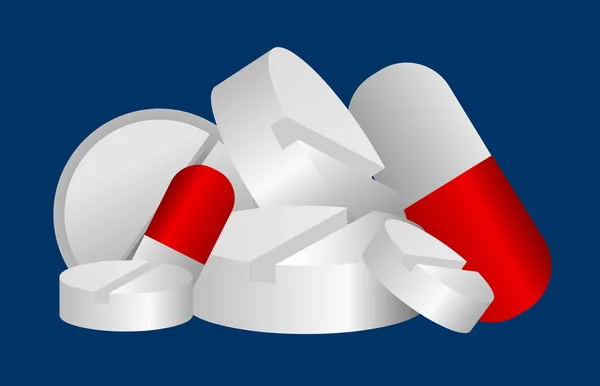 Illustration of pills — Stock Photo, Image