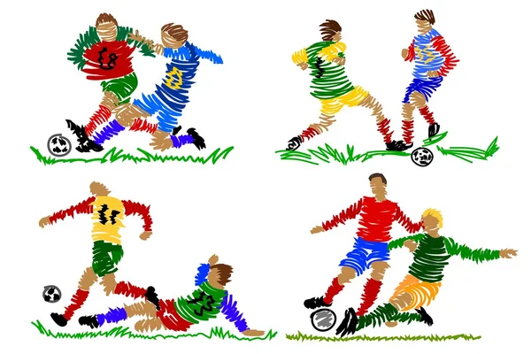 Abstract soccer player — Stock Photo, Image