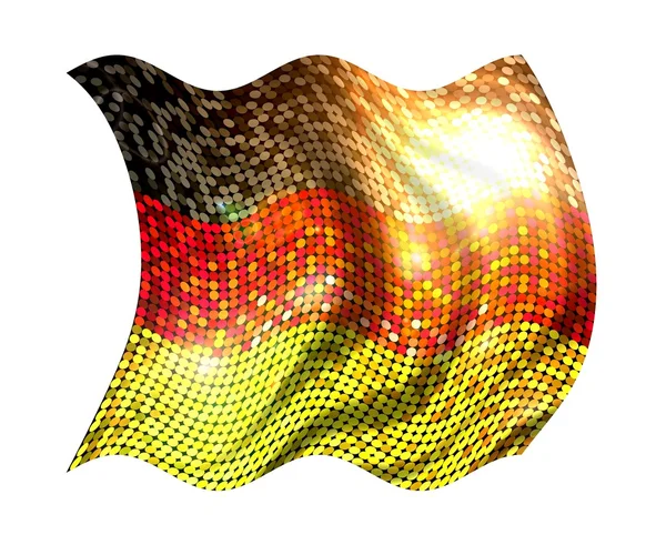 Funkelnde Fahne Deutschlands — Stockfoto
