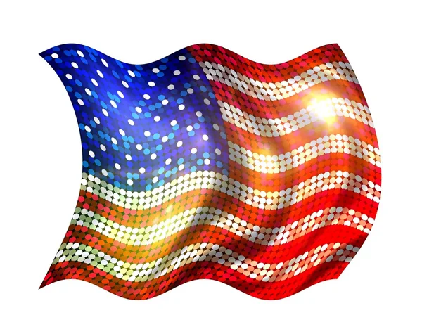 Sprankelende vlag van Amerika — Stockfoto