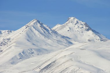 Aragats mountain,armenia,winter clipart