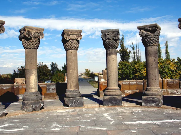 Zvartnots ruínas do templo, armenia Imagens Royalty-Free