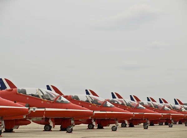 Красные стрелы RAF — стоковое фото