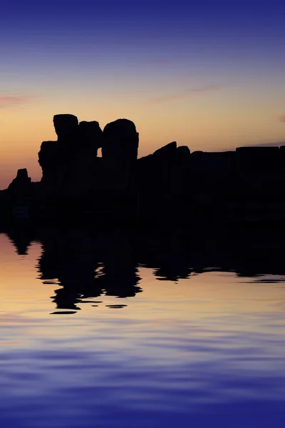 日没時の寺院 — ストック写真
