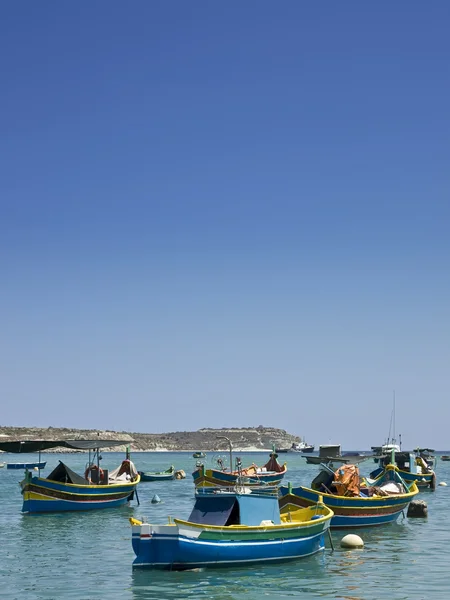 Мальтийская рыбацкая деревня — стоковое фото