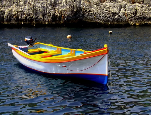 Malta Połów Łódka — Zdjęcie stockowe