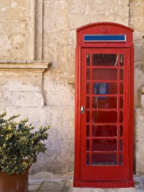 Vintage telefon kulübesi