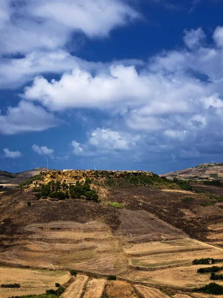 Colinas de Gozo — Foto de Stock