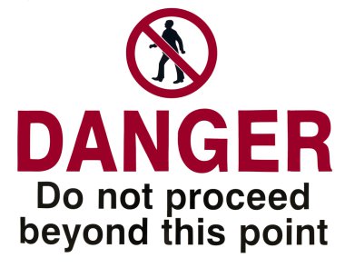 Do Not Proceed clipart