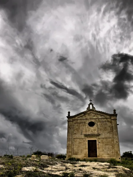 stock image Chapel and Clouds