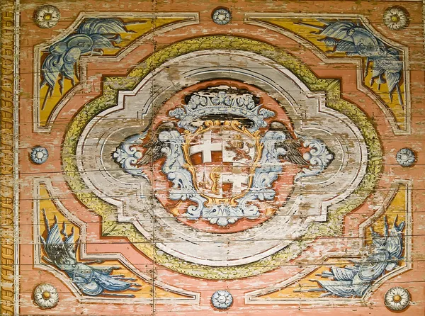 stock image Fresco of Knights of St John Emblem