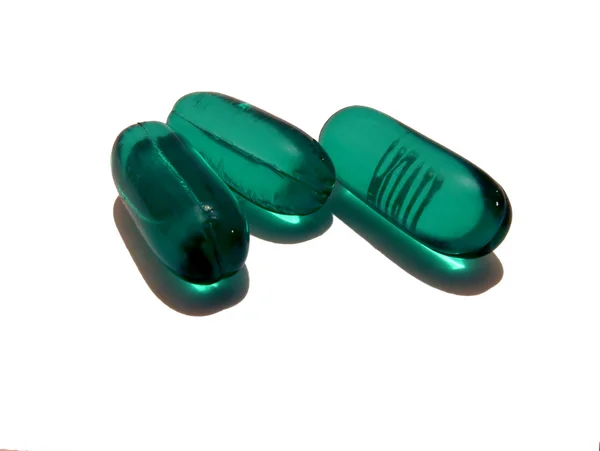 Zelené pilulky 1 — Stock fotografie