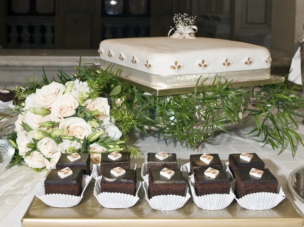 Свадебный шоколад — стоковое фото