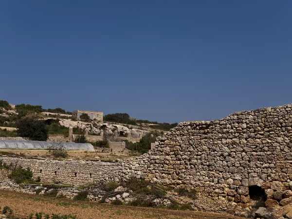 Stary rzymski mur — Zdjęcie stockowe