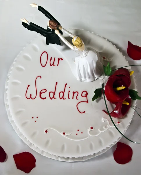 Esküvői torta-részlet — Stock Fotó