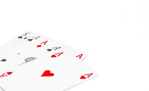 Four aces combination — Stock Photo, Image