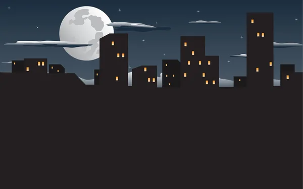 Nocne Miasto — Wektor stockowy