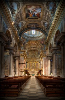 Baroque Basilica Finale Ligure Italy clipart