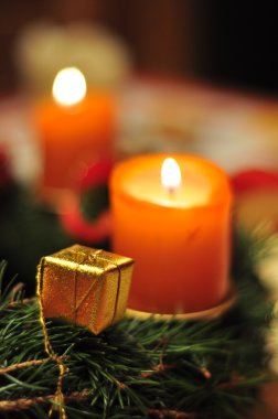 Christmas candles Adventkranz clipart