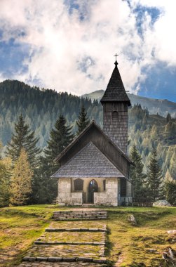 Chapel in Nassfeld mountains Austria clipart