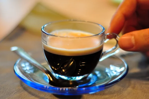Egy csésze eszpresszó kávé. Stock Kép