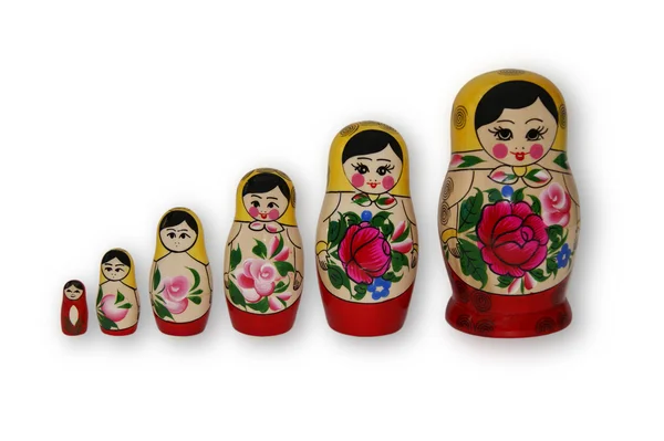 Matryoshka - Russian Nested Dolls — Stock Photo, Image