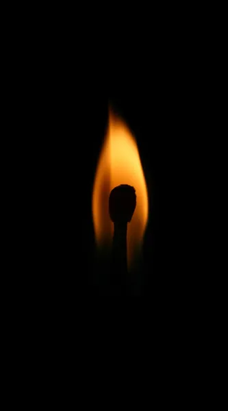 Fire, flame, matchstick — Stock Photo, Image