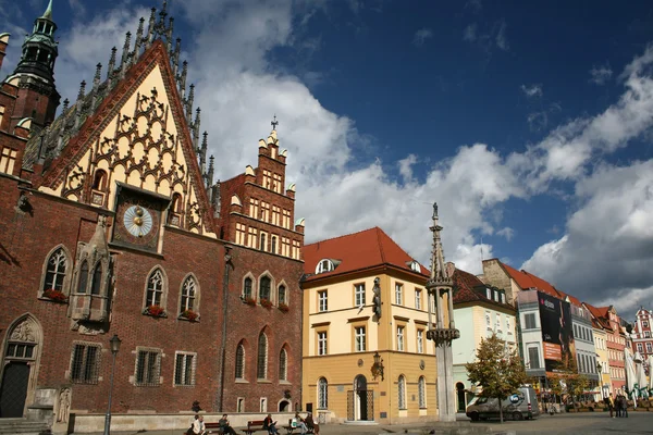 Δημαρχείο στο wroclaw, Πολωνία — Φωτογραφία Αρχείου