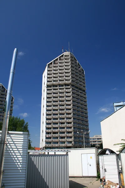 Skyskrapor i stadens centrum, wroclaw Stockbild