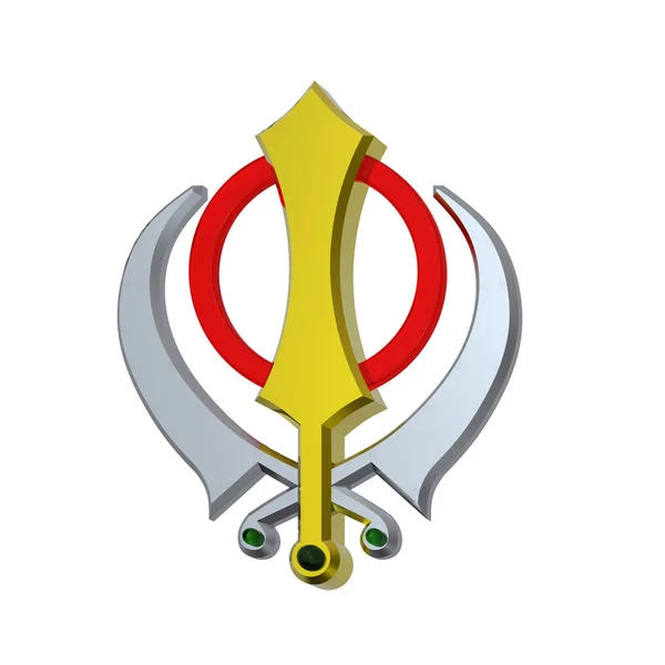 Символ сикхизма — стоковое фото
