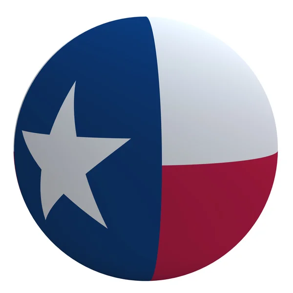 stock image Texas flag on the ball