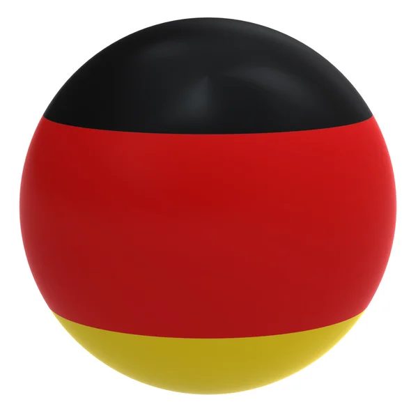 Tyskland flagga på bollen — Stockfoto