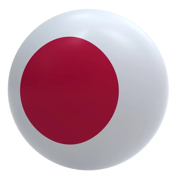 Japan flag on the ball — Stock Photo, Image
