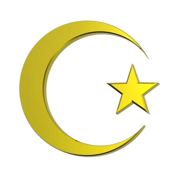 Gold Islamic sign — Stock Photo, Image