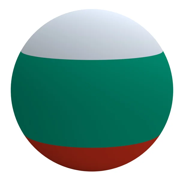 Bulgaria flag on the ball — Stock Photo, Image