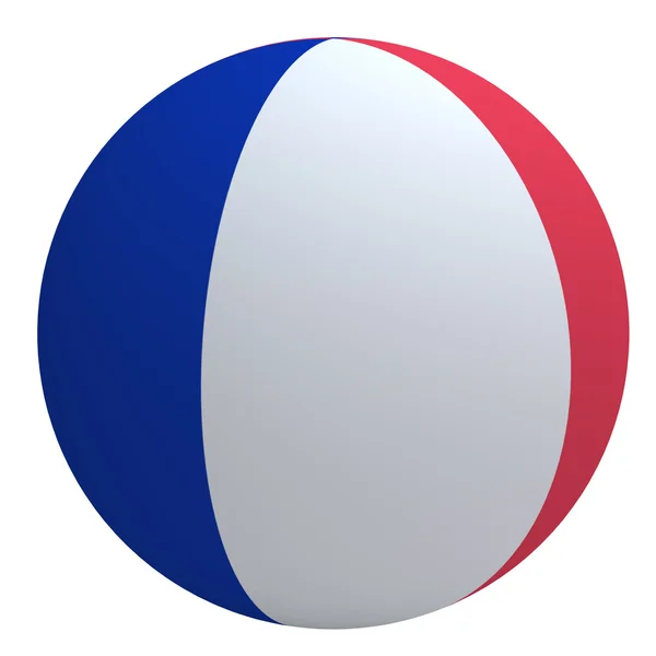 Vlajka Francie na míč — Stock fotografie