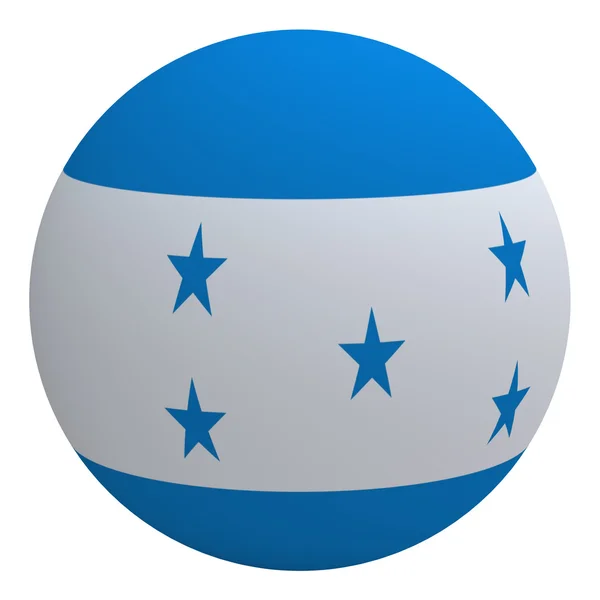Прапор Гондурасу на м'яч — стокове фото