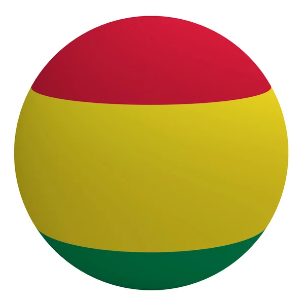 Bandeira da Bolívia na bola — Fotografia de Stock