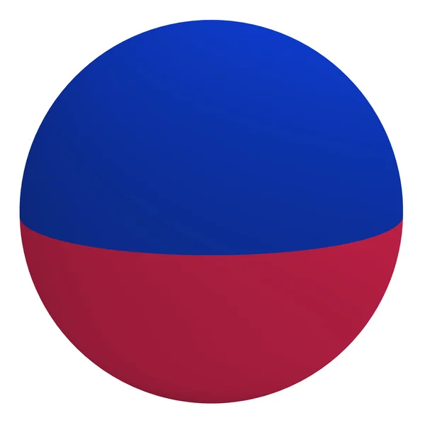 Haiti flag on the ball — Stock Photo, Image