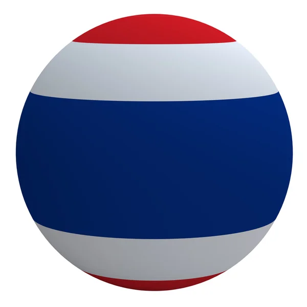 Thajsko vlajka na míč — Stock fotografie