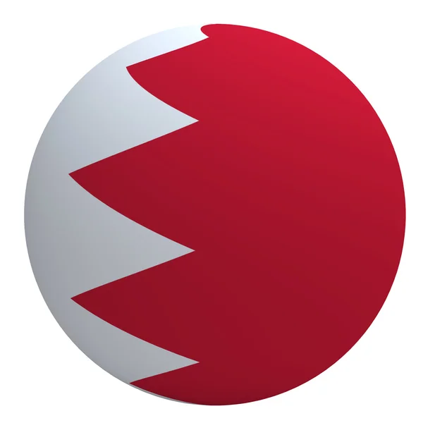 Bandeira do Bahrein na bola — Fotografia de Stock