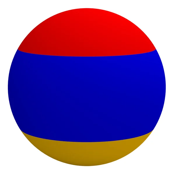 Armenia flag on the ball — Stock Photo, Image