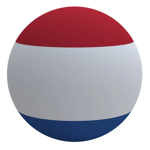 Netherlands flag on the ball — Stock Photo, Image