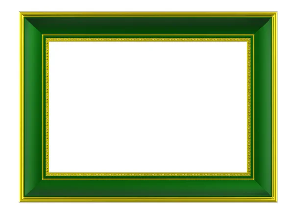 Złoto Zielona ramka — Zdjęcie stockowe